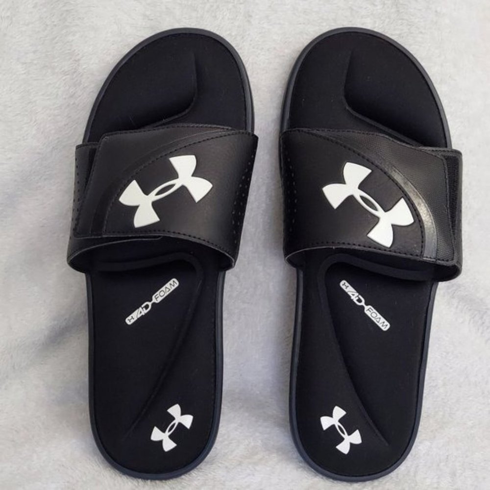 Under Armour Men's Ignite Vi Slide Sandal, Black Size 11